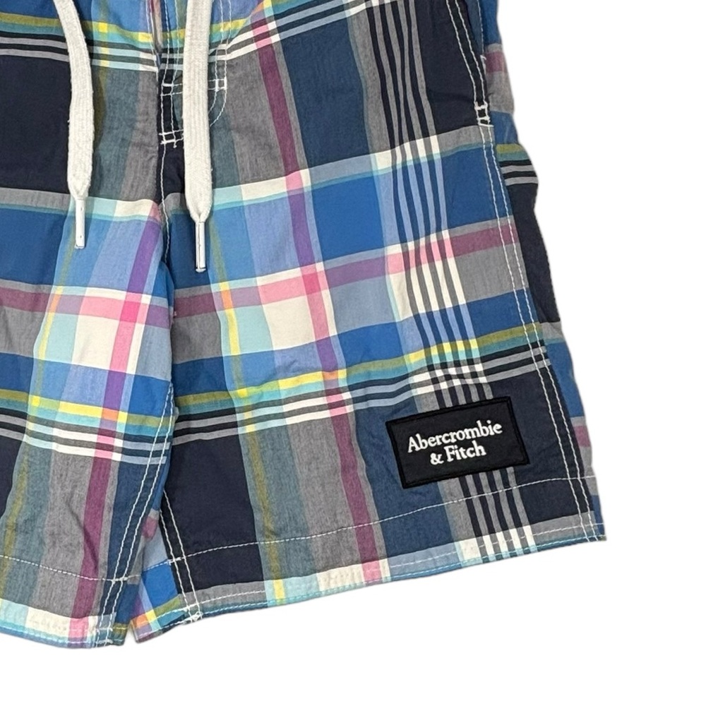 Abercrombie & Fitch Men’s Lined Plaid Swim Trunks Size XS - Picture 3 of 7